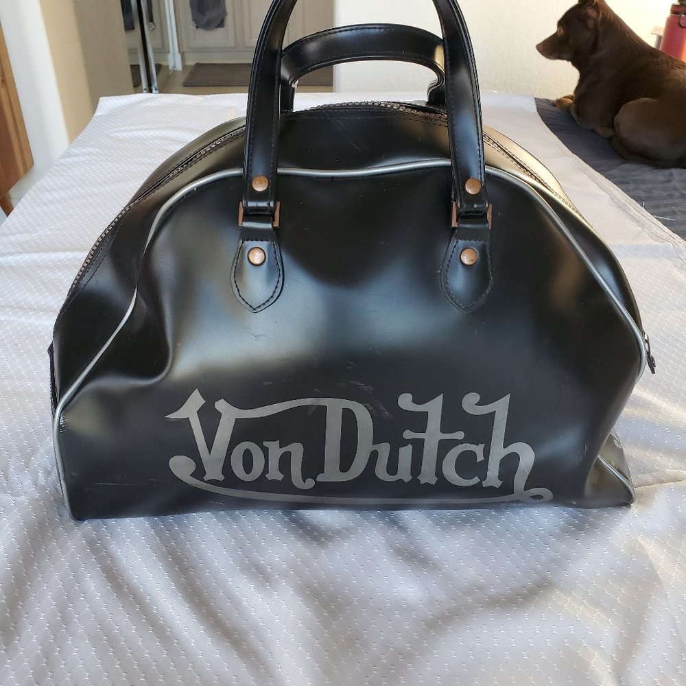 Black Von Dutch Duffel Bag
